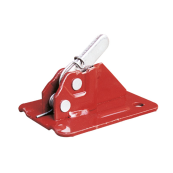 Eccentric clamp 'Schalblitz' | with welded reinforcement corner | red painted